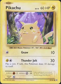 Pikachu 35/108 Evolutions Regular - Pokemon Card - Image 1