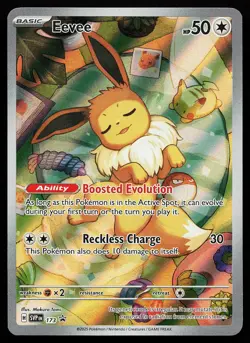 Eevee 173 Holo Illustration Rare Scarlet & Violet Promo Pokemon Card - Image 1