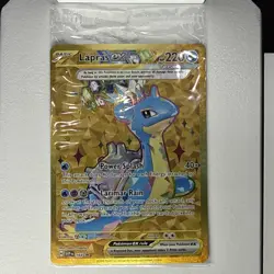 Sealed Lapras ex SVP 164 Gold Hyper Rare Terapagos UPC Promo Card Exclusive - Image 1
