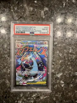 2025 Pokemon Mep En Mega Charizard X Ex Ultra Premium Collection Psa 8 - Image 1