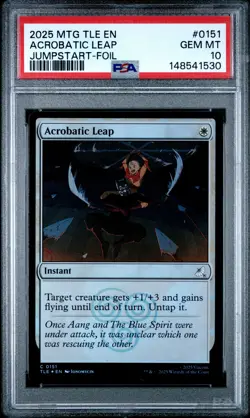 2025 MTG AVATAR: THE LAST AIRBENDER ETERNAL JUMPSTART-FOIL ACROBATIC LEAP PSA 10 - Image 1