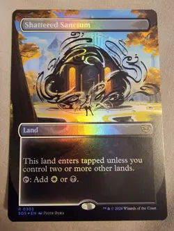 BRAND NEW MtG: Shattered Sanctum (Borderless) Secrets of Strixhaven Foil - Image 1