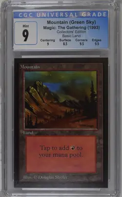 MOUNTAIN Collectors Ed CGC 9 MTG [Nostalgium] - Image 1