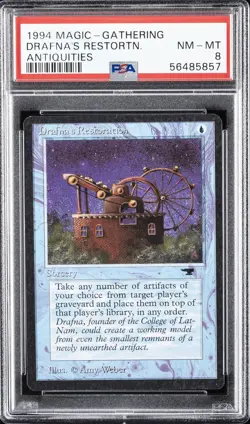 1994 MAGIC: THE GATHERING ANTIQUITIES DRAFNA'S RESTORATION PSA 8 - Image 1