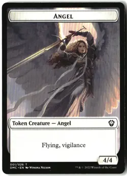 MTG Angel Token [DMC - 1] LP 2-24 - Image 1