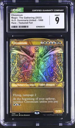 CHROMIUM Secret Lair Textured Foil Rare CGC 9 MTG EDH [Nostalgium] - Image 1