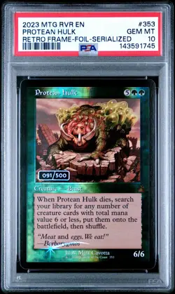 2024 MAGIC: THE GATHERING RAVNICA REMASTERED #353 PROTEAN HULK 91/500 PSA 10 - Image 1