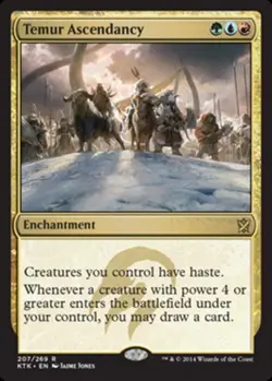 x1 Temur Ascendancy R MTG Khans of Tarkir M/NM, English - Image 1