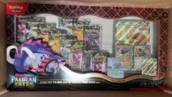 Pokemon Paldean Fates Great Tusk & Iron Treads ex Premium Collection Sealed - Image 1