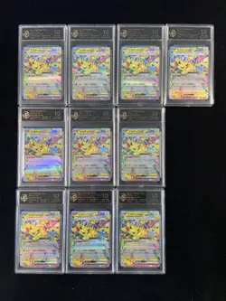2025 Pokemon TCG Japanese Pikachu ex M2a 044/193 RR RPA 10 Lot*10 #2 AT88 - Image 1