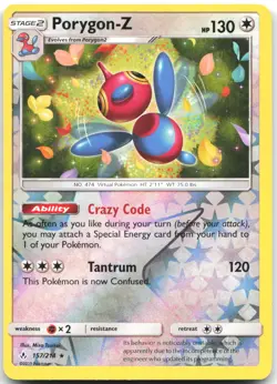 Porygon-Z 157/214 Holo Rare Unbroken Bonds Pokemon Reverse Holo Near Mint - Image 1