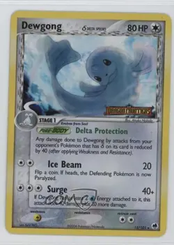 Dewgong Reverse Foil Pokemon EX Dragon Frontiers #15 2006 - Image 1