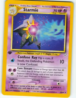 Starmie - 1st Edition - 25/64 Neo Revelation - Pokemon TCG - 2001 - Image 1