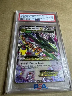 Pokemon Celebrations M Rayquaza EX Card 76/108 PSA 10 - Image 1