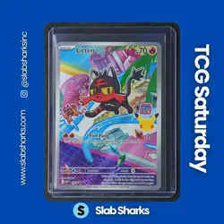 2025 POKEMON MEP BLACK STAR PROMO FIRST PARTNER ILLUSTRATION COLLECT #044 LITTEN - Image 1