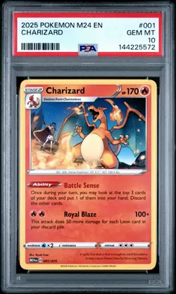 2025 POKEMON M24 EN-MCDONALD'S COLLECTION #001 CHARIZARD PSA 10 - Image 1