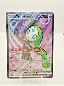 Meloetta EX 159/086 SV: Black Bolt Full Art Pokemon Card Pokemon TCG - Image 1