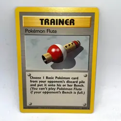 Pokemon Flute 86/102 Uncommon Base Set Unlimited Pokemon Lightly Played - Image 1