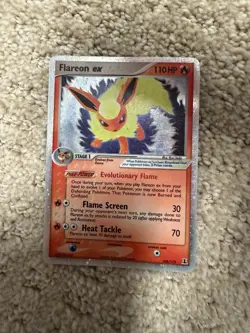 Pokemon Flareon EX Delta Species Holo Ultra Rare 108/113 110 HP - Image 1