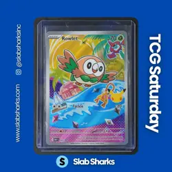2025 POKEMON MEP BLACK STAR PROMO FIRST PARTNER ILLUSTRATION COLL #043 ROWLET - Image 1