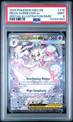 2025 POKEMON MEGA EVOLUTION SPECIAL ILLUSTRATION RARE MEGA GARDEVOIR EX PSA 9 - Image 1