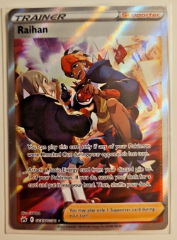 Raihan GG65/GG70 Ultra Rare Trainer Pokemon Crown Zenith Galarian Gallery NM - Image 1