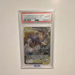 Pokemon Lucario & Melmetal GX 120/214 Unbroken Bonds Ultra Rare Holo PSA 10 2019 - Image 1