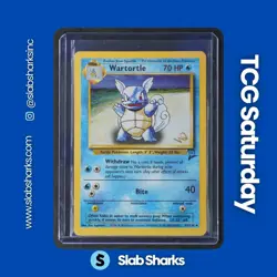 1999 POKEMON TOP DECK MAGAZIN PROMO WOTC GOLD STAMP BASE SET 2 #63/130 WARTORTLE - Image 1