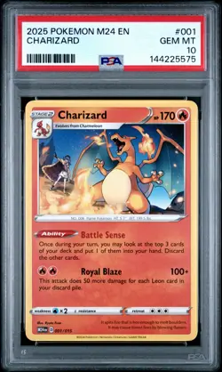 2025 POKEMON M24 EN-MCDONALD'S COLLECTION #001 CHARIZARD PSA 10 - Image 1