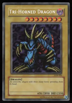 Tri-Horned Dragon (LOB-000) LOB-000 Secret Rare 2002 YU-GI-OH - Image 1
