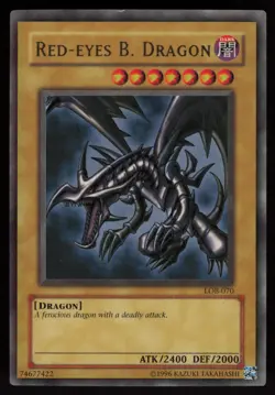 Red-Eyes B. Dragon LOB-070 Ultra Rare 2002 YU-GI-OH - Image 1