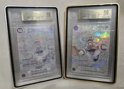 ONE PIECE OP11- GOLD AND SILVER MONKEY D. LUFFY RARE SEQUENTIAL BGS 10 - Image 1