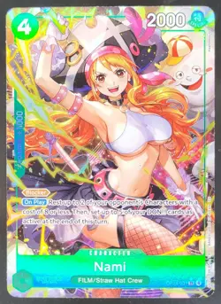 2026 One Piece Azure Sea's Seven Nami Super Rare #OP14-031 MS2 - Image 1