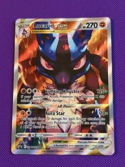 Pokemon TCG Lucario VSTAR Swsh291 Swsh: Sword & Shield Promo Cards Holo - Image 1