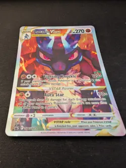 Pokemon TCG Lucario VSTAR SWSH291 Sword & Shield Black Star Promo Holo Near Mint - Image 2