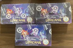 LOT (3) Disney Lorcana Ursula's Return SEALED Booster Boxes (9B) - Image 1