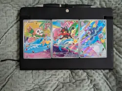 Pokemon TCG First Partner Illustration Collection Rowlet, Litten, Popplio Alola - Image 1