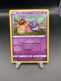 Pokemon Galarian Slowpoke Basic Psychic Holo Card SWSH126 HP 70 Attack 30 - Image 1