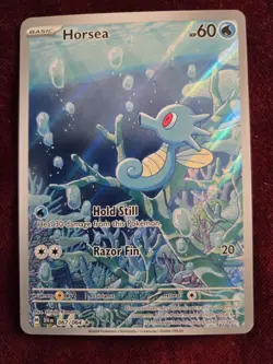The Pokemon Company SV: Shrouded Fable Horsea 067/064 IR Holo 60 HP Eng 2024 - Image 1