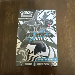 Pokemon TCG Scarlet Violet Black Bolt Booster Bundle New Sealed - Image 1
