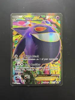Pokemon Gengar EX #114/119 XY - Phantom Forces - Crease - Image 1
