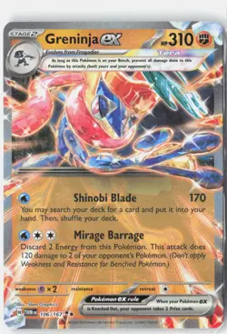 Greninja ex 106/167 Double Rare Twilight Masquerade Pokemon Near Mint - Image 1