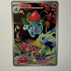 Pokemon TCG Ivysaur Illustration Rare Full Art Holo 134/132 Me01: Mega Evolution - Image 1