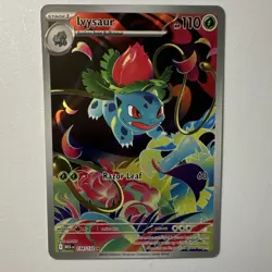 Pokemon TCG Ivysaur Illustration Rare Full Art Holo 134/132 Me01: Mega Evolution - Image 2