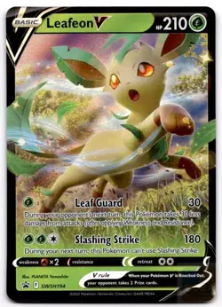 Leafeon V SWSH194 Holo Promo Sword & Shield Promo Pokemon Holo Near Mint - Image 1