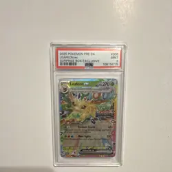 Pokemon Leafeon ex Prismatic Evolutions 006/131 Promo Holo EX PSA 9 2025 - Image 1