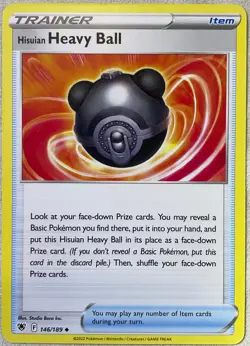 Hisuian Heavy Ball - 146/189 - Astral Radiance Pokemon 2022 - Image 1