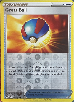 Great Ball Reverse Holo - 164/202 - Sword & Shield Base Pokemon 2020 - Image 1