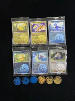 2025 Pokemon TCG S-Chinese Pikachu Snorlax Ball Holo Coin Sealed Lot*12 AT88 - Image 1