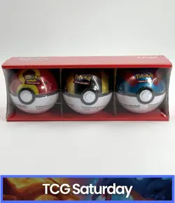 2026 POKEMON TCG 3-PACK POKE BALL TINS 9 PACKS SEALED - Image 1